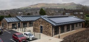 Bright Futures School in Greenfield, School for Children with Autism - aerial view of the new building