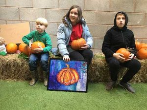 Lucy's Painted Pumpkin